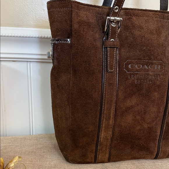 Coach vintage 2005 suede Hampton tote - Picture 5 of 14